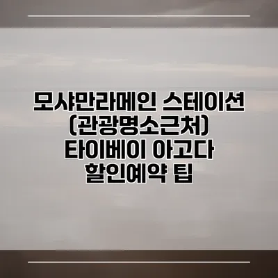 모샤만라메인 스테이션 (관광명소근처) 타이베이 아고다 할인예약 팁