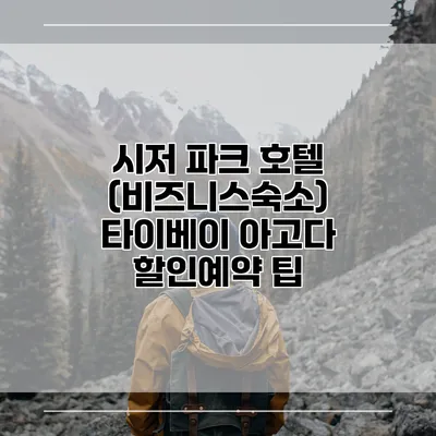 시저 파크 호텔 (비즈니스숙소) 타이베이 아고다 할인예약 팁