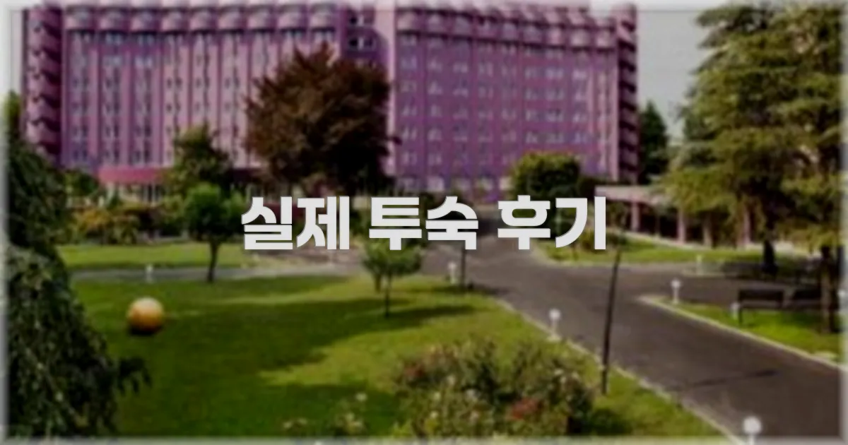 💬 실제 투숙 후기