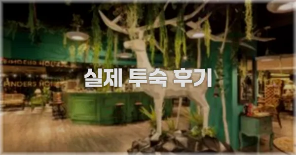 💬 실제 투숙 후기