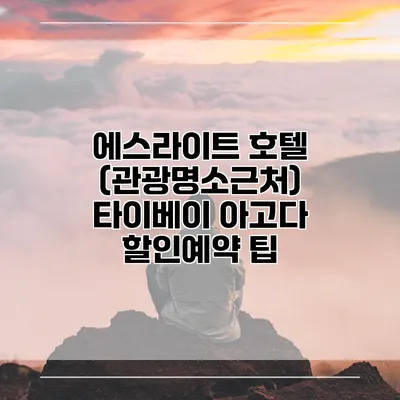 에스라이트 호텔 (관광명소근처) 타이베이 아고다 할인예약 팁