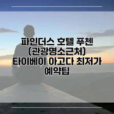 파인더스 호텔 푸첸 (관광명소근처) 타이베이 아고다 최저가 예약팁