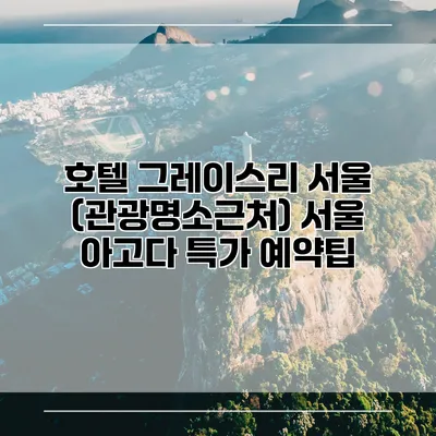호텔 그레이스리 서울 (관광명소근처) 서울 아고다 특가 예약팁
