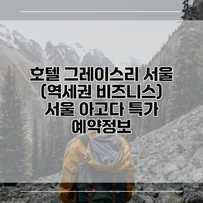 호텔 그레이스리 서울 (역세권 비즈니스) 서울 아고다 특가 예약정보
